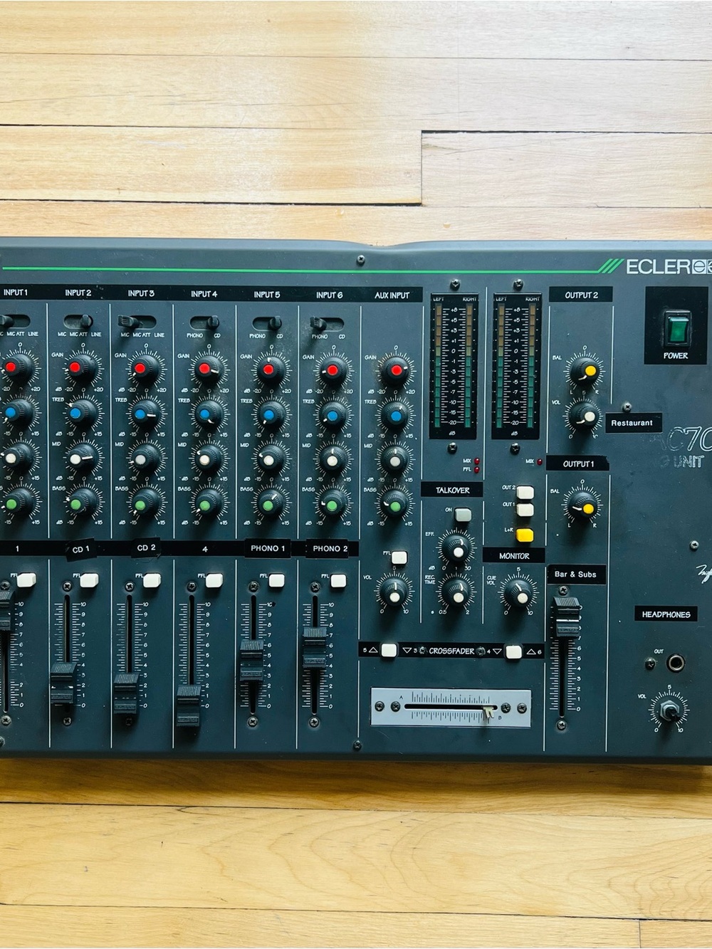 Ecler C-70 Mixer - Dark Teal/Black Console